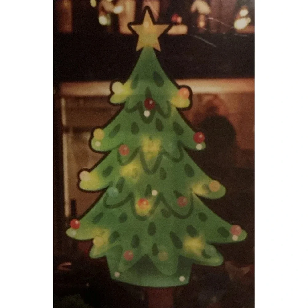 Holiday Time Shimmer Tree Light, Window Christmas‎ Decoration